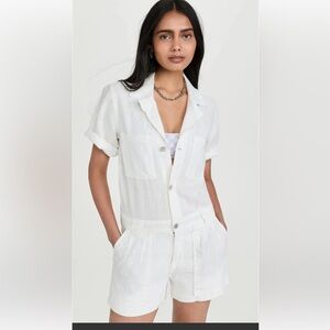 DL1961 NWT white linen Hannah romper size S